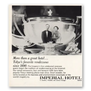 1968 Imperial Hotel Print Ad | Rendezvous