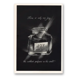 1968 Joy de Jean Patou Perfume Print Ad | Only One Joy