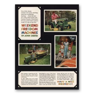 1968 John Deere Mowers + Tractors Print Ad | Weekend Freedom