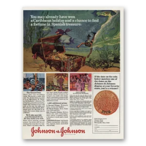 1968 Johnson & Johnson Print Ad | Spanish Treasure