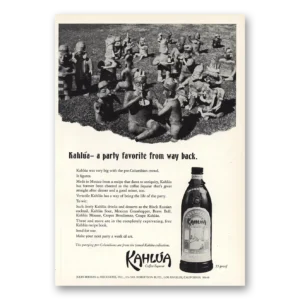 1968 Kahlua Print Ad | Party Favorite From Way Back