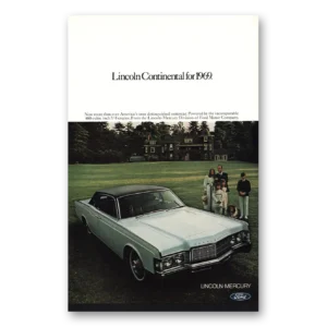 1968 Lincoln Continental Print Ad | Family