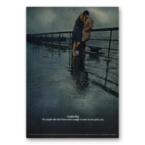 1968 London Fog Print Ad | Sense Enough To Come In Out Of Rain