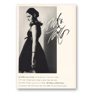 1968 Lord & Taylor Print Ad | Frou Frou Gina Charles