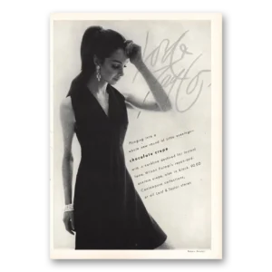 1968 Lord & Taylor Print Ad | Chocolate Crepe