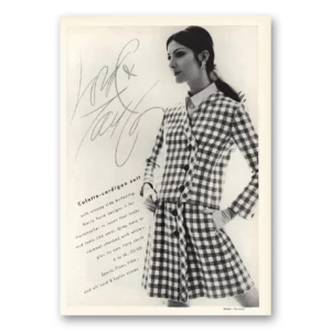 1968 Lord & Taylor Print Ad | Culotte Cardigan Suit
