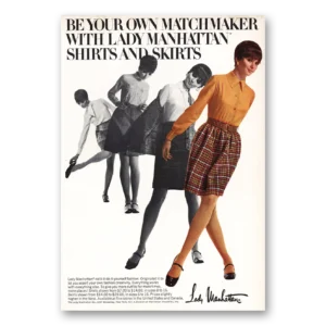 1968 Lady Manhattan Print Ad | Matchmaker