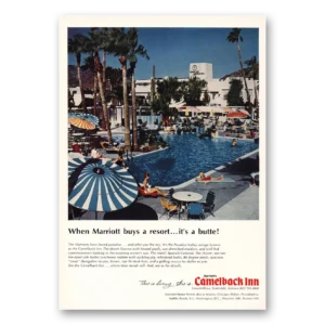 1968 Camelback Inn Print Ad | Butte