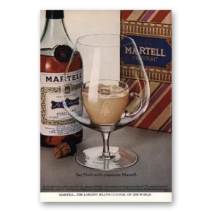 1968 Martell Print Ad | Say Noel With Exquisite Martell
