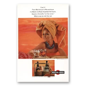 1968 Martini & Rossi Print Ad | Martinique To Mozambique