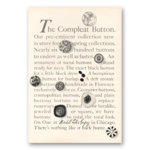 1968 Marshall Field Print Ad | The Compleat Button