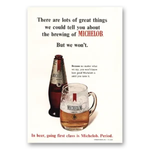 1968 Michelob Beer Print Ad | Tell You
