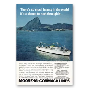 1968 Moore McCormack Lines Print Ad | Much Beauty World