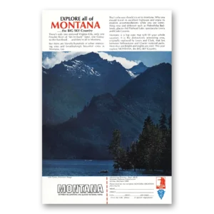 1968 Montana Print Ad | Lake Como