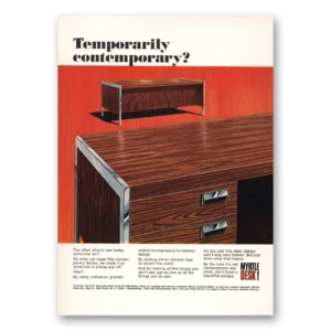 1968 Myrtle Desk Print Ad | Contemporary