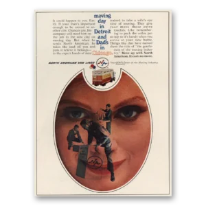 1968 North American Van Lines Print Ad | Moving Day