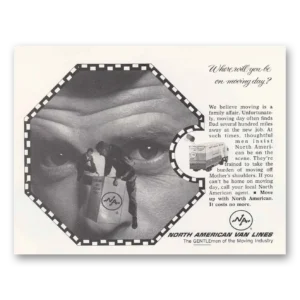 1968 North American Van Lines Print Ad | Moving Day