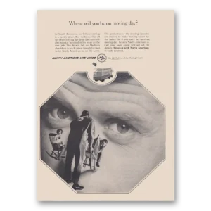1968 North American Van Lines Print Ad | Moving Day