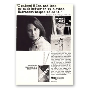 1968 Nutrament Print Ad | I Gained