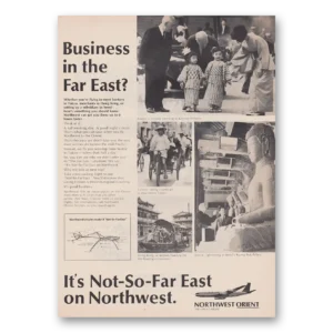 1968 Northwest Orient Airlines Print Ad | Far East