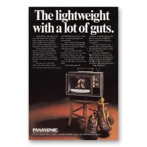 1968 Panasonic Television Print Ad | Lightweight