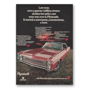 1967 Plymouth Fury Print Ad | Started Movement
