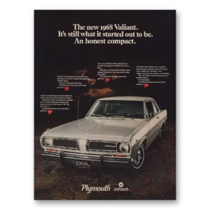1968 Plymouth Valiant Print Ad | Started Out