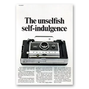 1968 Polaroid Camera Print Ad | Unselfish