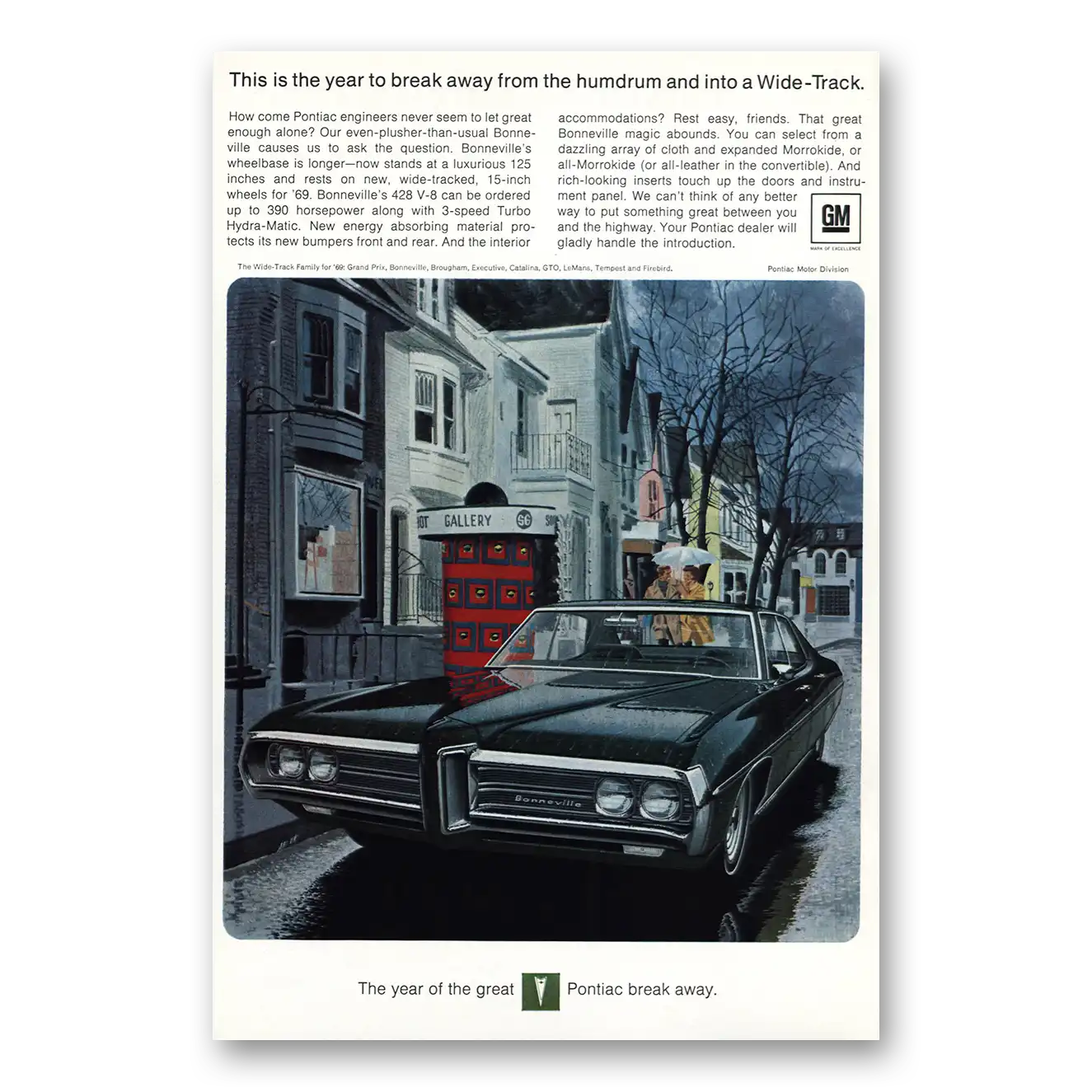 1968 Pontiac Bonneville Print Ad | Humdrum