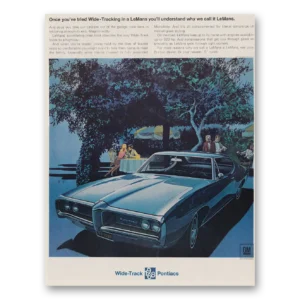 1968 Pontiac LeMans Print Ad | Wide Tracking