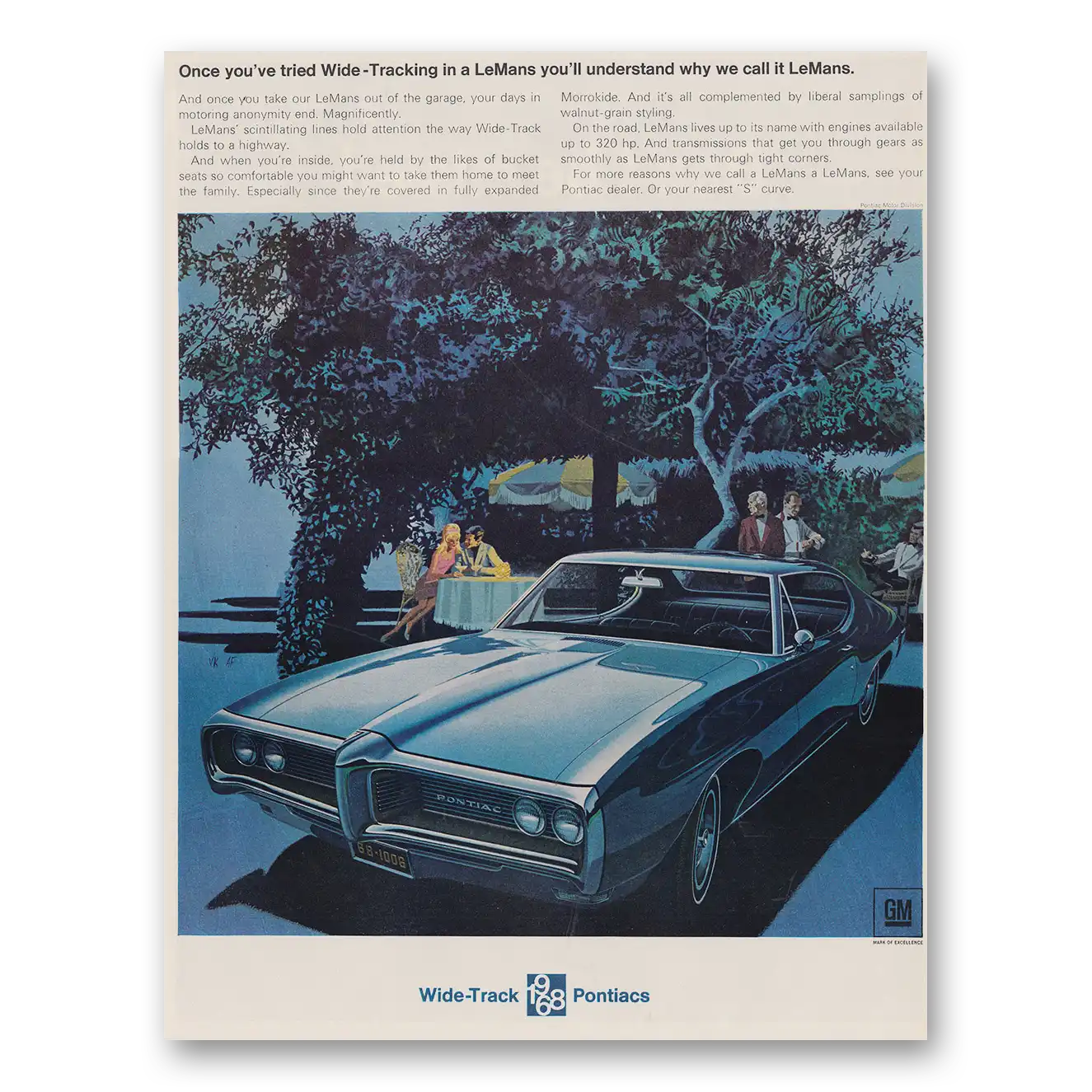1968 Pontiac LeMans Print Ad | Wide Tracking