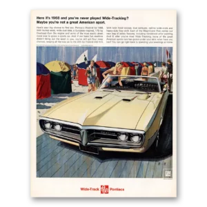 1968 Pontiac Firebird Print Ad | American Sport
