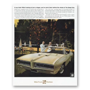1968 Pontiac GTO Print Ad | Wide Tracking