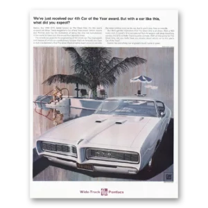 1968 Pontiac GTO Print Ad | Car Year Award