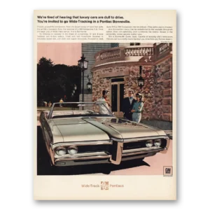 1968 Pontiac Bonneville Print Ad | Luxury Cars Dull To Drive