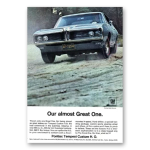 1968 Pontiac Tempest Print Ad | Great One