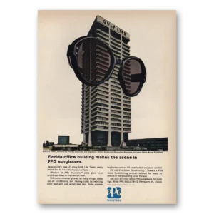 1968 PPG Pittsburgh Plate Glass Print Ad | Florida Office