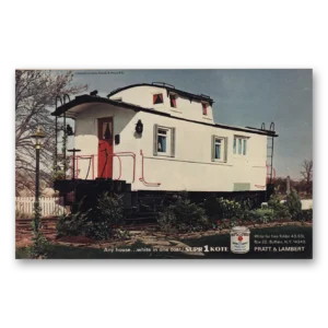 1968 Pratt & Lambert Supr1Kote Paint Print Ad | White One Coat