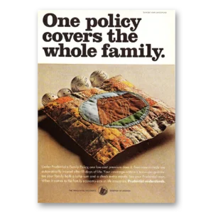1968 Prudential Insurance Print Ad | One Policy
