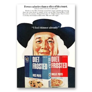1968 Quaker Oats Print Ad | Diet Frosted