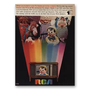 1968 RCA Television Print Ad | Pinocchio