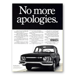1968 Renault Print Ad | Apologies