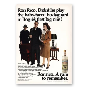 1968 Ronrico Rum Print Ad | Bogies First Big One