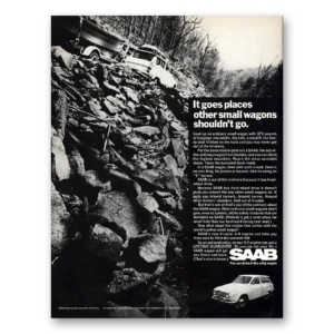 1968 Saab Print Ad | Goes Places
