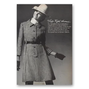 1968 Saks Fifth Avenue Print Ad | Thoroughbred Coatdressing