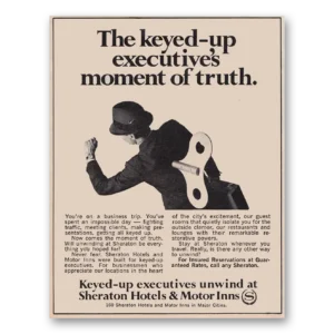 1968 Sheraton Hotels Print Ad | Executives