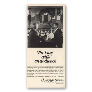 1968 St Regis Sheraton Hotel Print Ad | King Audience