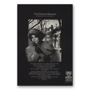 1968 Shreve of Boston Print Ad | Christmas Diamond