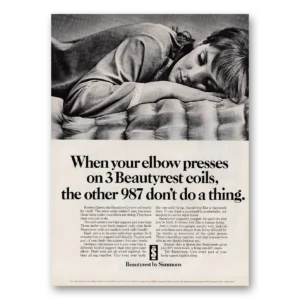 1968 Simmons Beautyrest Print Ad | Elbow Presses