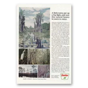 1968 Sinclair Print Ad | Okefenokee
